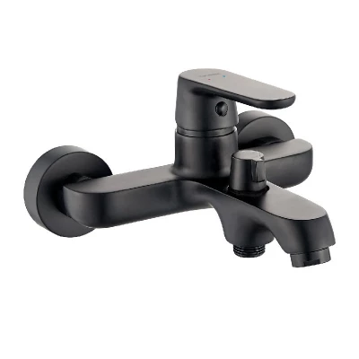 Torneira misturadora para banheira Aquadesign Tours, acabamento preto mate