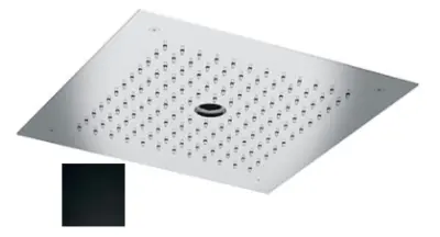 SB embutida Chuveiro de Teto com icicle rua 38x38cm Preto Fosco 1208955634