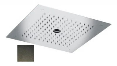 SB chuveiro embutido de teto com rua de gelo 38x38cm PVD Gun Metal 1208955659
