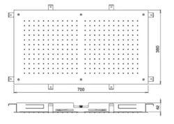 SB Temptation Chuveiro de Embutir Retangular 700x380mm PVD Cobre 1208955703