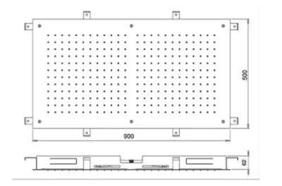 SB Temptation Chuveiro Embutido Retangular 900x500mm Branco Fosco 1208955712
