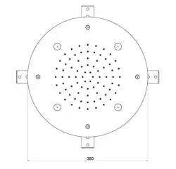 SB Round Mist Ducha de Chuva Embutida PVD Cobre 1208955795