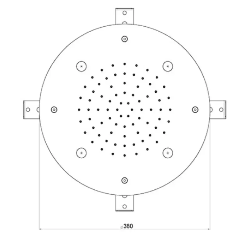 SB Round Mist Built-in Rain Shower PVD Gold 1208955797