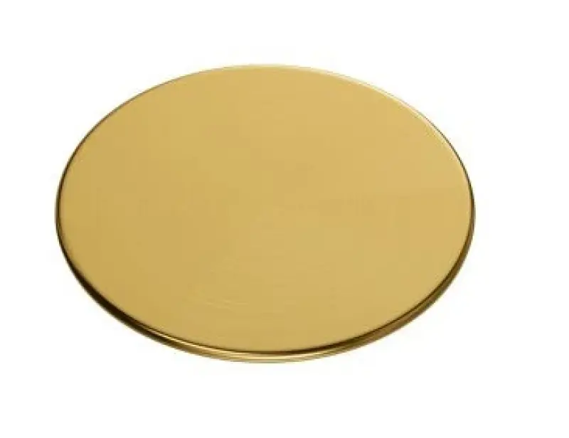 Deksel de ralo Quadri, tampa de cesto de drenagem PVD dourada para ralo de 11,5 cm 1208956040