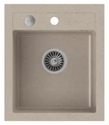 Quadri Londres pia de granito areia bege 43x50 cm com furo para torneira 1208956319