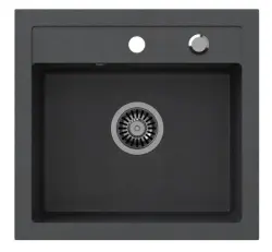 Quadri Londen granito antracite pia 50x47 cm com furo para torneira modelo 1208956320