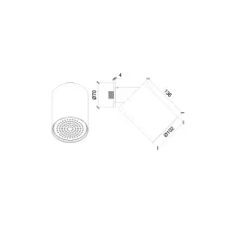 SB Round Beam chuveiro 10cm cromado 1208956696