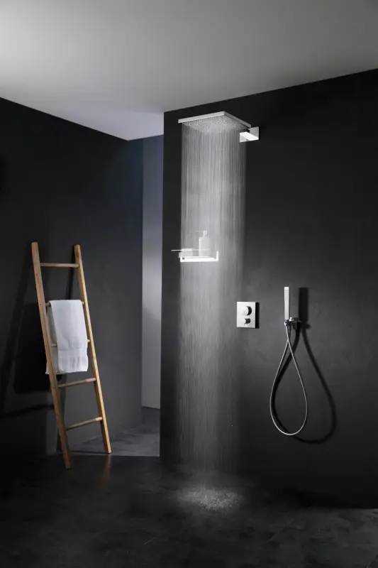 SB Square 316 Emotion Dual Rain Shower Brushed PVD Gun Metal 1208956759