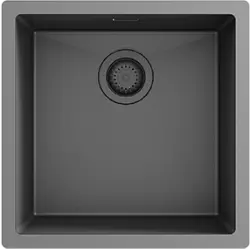 Ausmann Turt gun metal pia PVD NANO 40x40 instalação submontada, de montagem nivelada e de montagem superior 1208956946