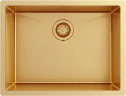 Ausmann Turt pia dourada ouro PVD 54x40 embutida, semi-embutida e sobrepor 1208956949