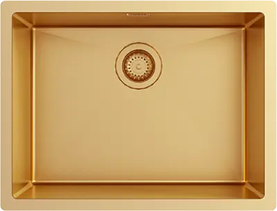 Ausmann Turt pia dourada ouro PVD 54x40 embutida, semi-embutida e sobrepor 1208956949