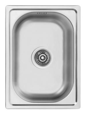 Ausmann Basic pequena pia de montagem em aço inoxidável 35x48 cm incluindo sifão 1208956971