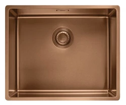 Franke Mythos Masterpiece BXM 210.50 PVD Cobre Pia 500x410mm Montagem Rasa e Sobremontagem 127.0674.363
