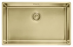 Franke Mythos Masterpiece BXM 210.68 Grande PVD Ouro 685x410mm Montagem ao Nível e Sob Montagem Pia 127.0674.533
