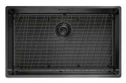 Franke Mythos Masterpiece BXM 210.68 grande pia de metal com acabamento PVD em antracite 685x410mm para instalação embutida e debaixo do balcão 127.0674.440