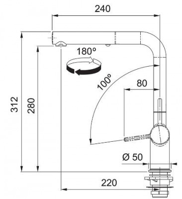 Franke Active L misturador de cozinha preto fosco com ducha retrátil 115.0653.382