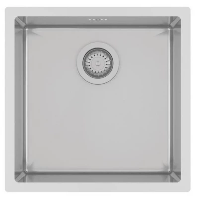 Ausmann Oder pia de aço inoxidável 40x40cm montagem nivelada, embutida e sobreposta, extra profunda 22cm 1208957112