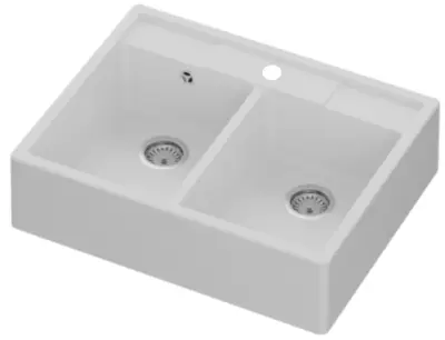 GraniteMy Farmhouse pia dupla de fazenda em granito 80x63 cm branco para instalação embutida e sob bancada 1208957290