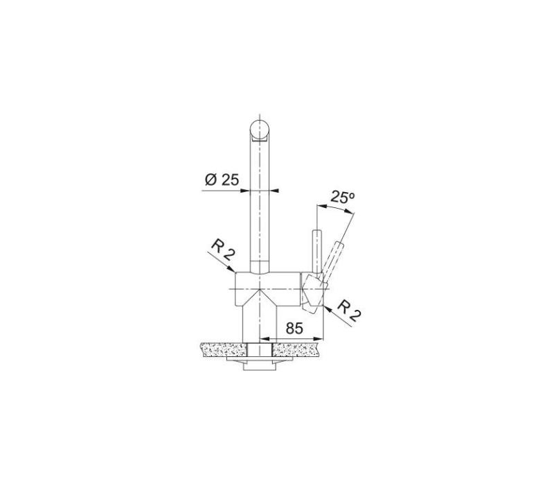 Franke gold Kitchen tap Atlas Neo swivel spout pvd brushed gold 115.0681.241