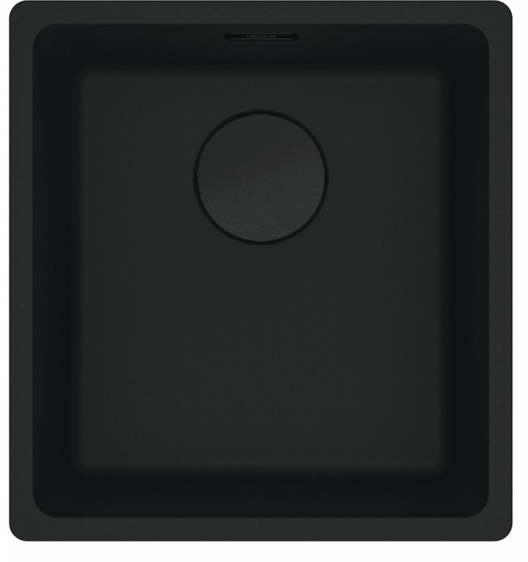Franke Maris MRG 210/110-37 Fragranite Black Edition Matte Black Flush Mount Sink