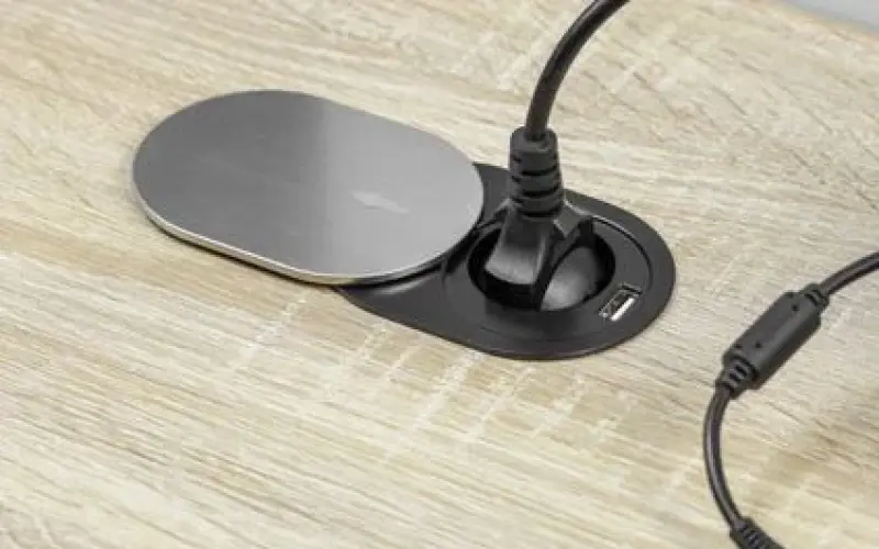 Indux Slide incorporado tomada de cozinha na bancada com USB C e tomada cor inox 1208957391