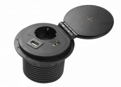 Indux Cover embutida com terra preta tomada de cozinha na bancada com conexões intercambiáveis 12089573956