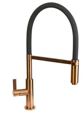 Ausmann Lavea torneira de cozinha de cobre PVD cobre com bica giratória e flexível 1208957435