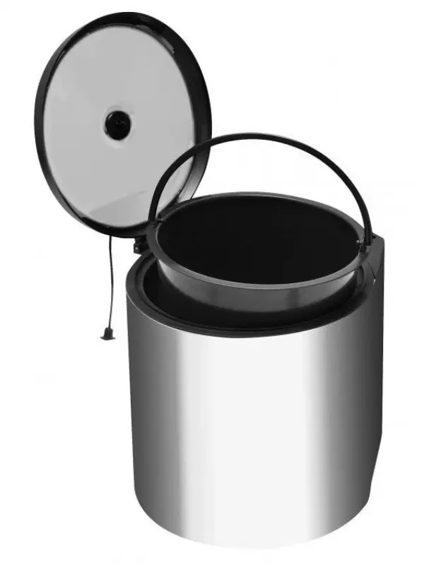 Garbi Round R-40-1 embutido lixeira 11 litros para ser colocada à esquerda ou à direita 1208957471