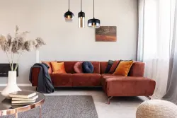 Decor Lender modern metal and glass pendant lamp with 3 light sources 9270