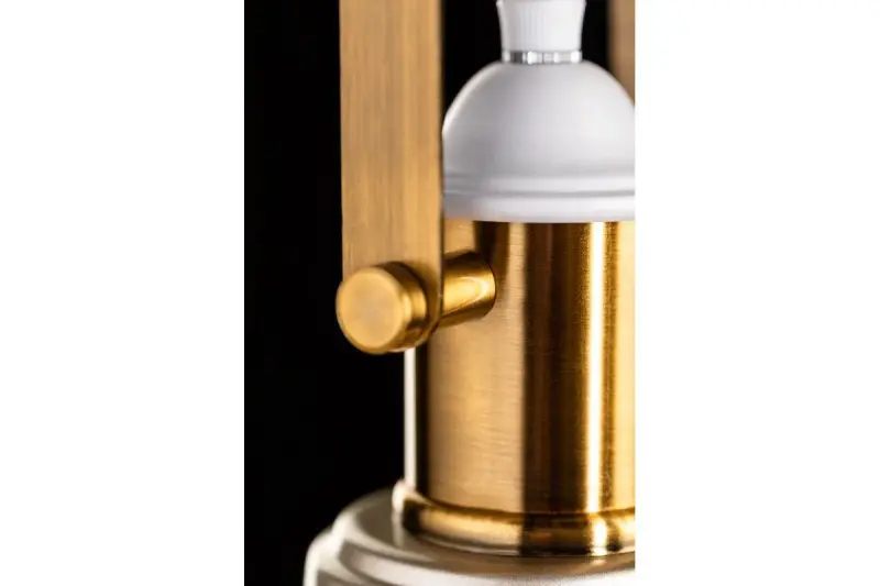 Luminária pendente Decor Zenit com cúpula de metal cinza e acabamento metálico 4895