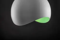 Decor Mavia spherical white and green pendant lamp 4987