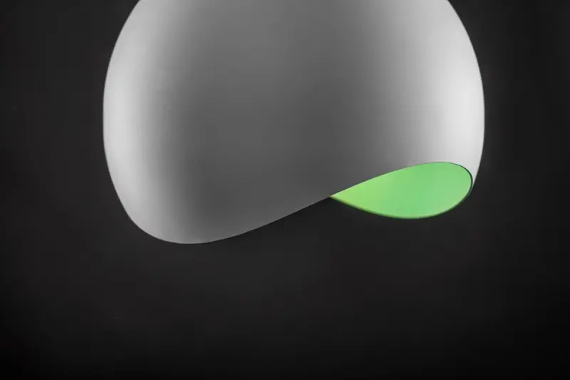 Decor Mavia spherical white and green pendant lamp 4987