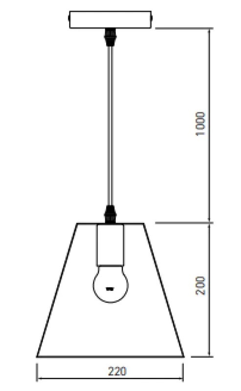 Decor Oxalis pendant lamp with black metal frame in geometric shape diameter 22 cm 3161