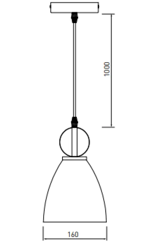 Decor Kerala elegante lâmpada pendente preta 3239