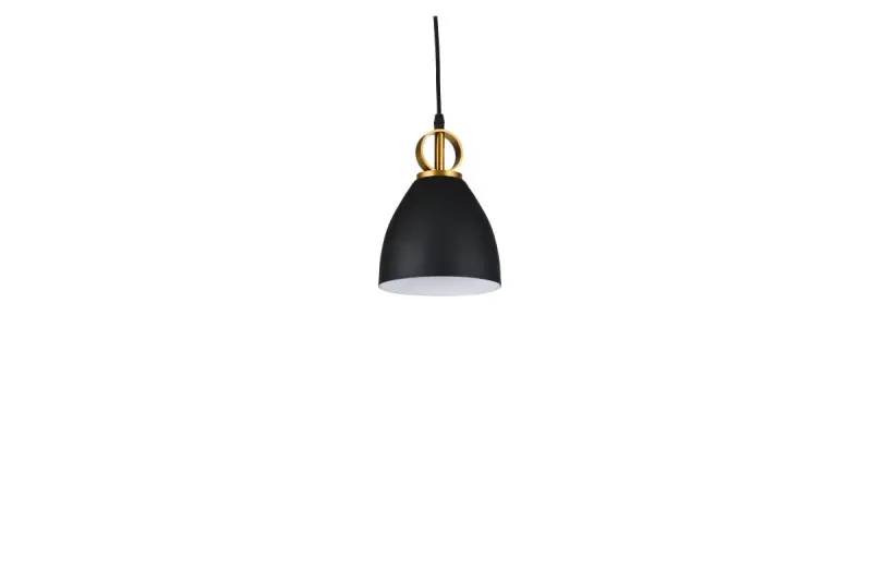 Decor Kerala elegante lâmpada pendente preta 3239