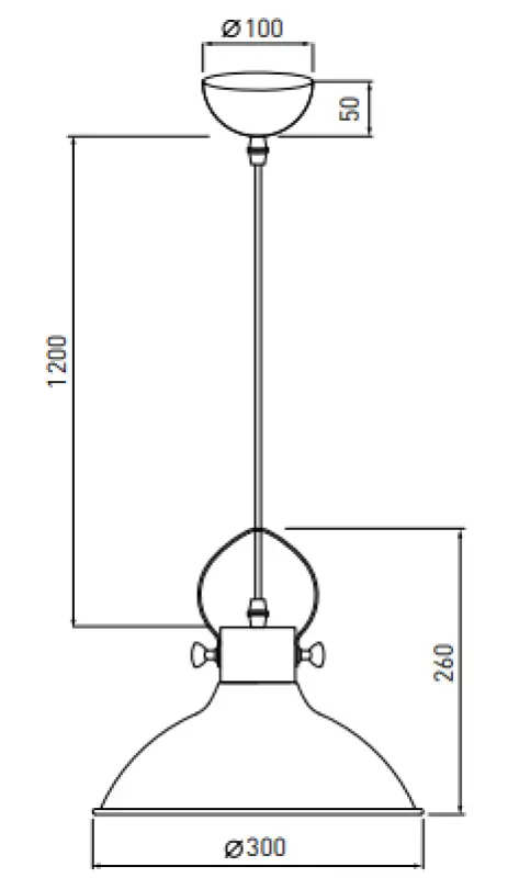 Decor Mees white metal pendant lamp with attached lampshade in the shape of an oil lamp 2332