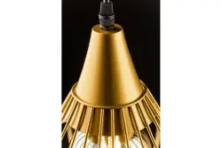Decoração Lotte pendente vintage de fio dourado em forma de cone 2646
