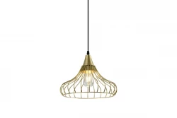 Decoração Lotte pendente vintage de fio dourado em forma de cone 2646