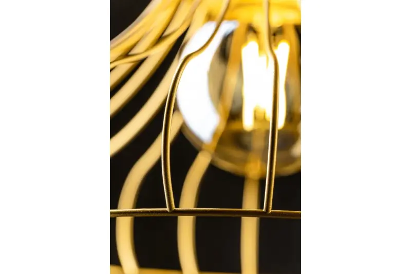 Decor Lotte gold vintage conical wire pendant lamp 2646