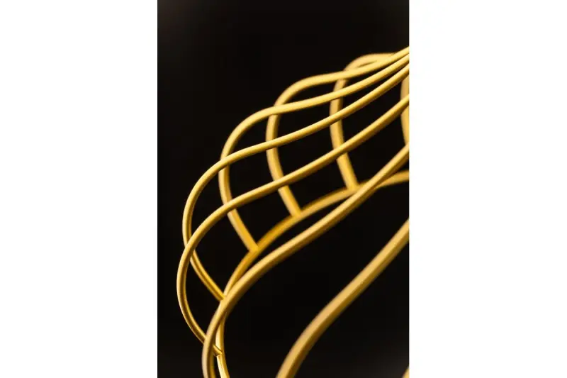Decor Lotte gold vintage conical wire pendant lamp 2646