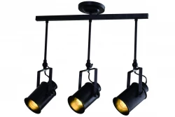 Luminária pendente preta Decor Demir com 3 fontes de luz 4014
