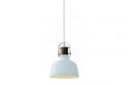 Decoração Noor elegante candeeiro suspenso branco com elemento de cobre 6934