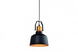 Lustre Monroe moderno preto e dourado 6958 Decor