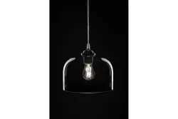 Decore Lati cilindro preto pendente de vidro diâmetro 23,5 cm 7122