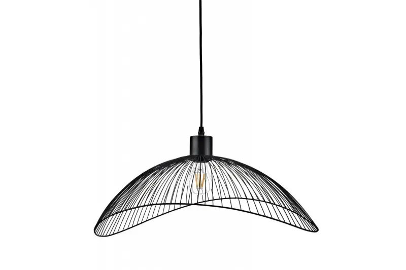 Decoração Retro vintage pendente de arame preto 40 cm de diâmetro 4137