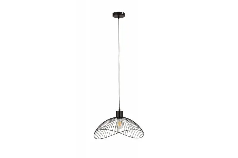 Decor Reto vintage black wire pendant lamp 50 cm diameter 4151