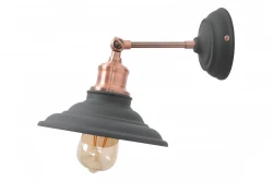 Luminária de parede ajustável Decor Loret antracite 20 cm de diâmetro 7727