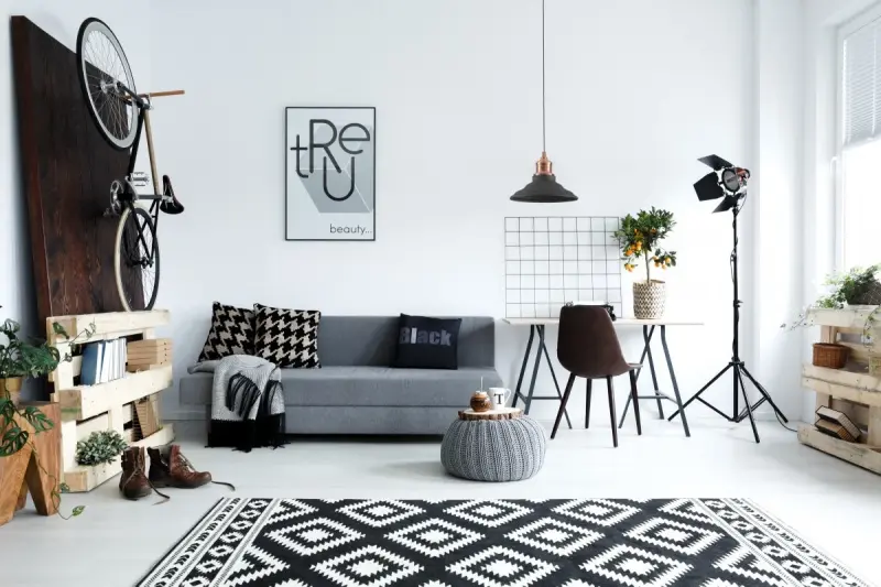 Decor Loret lâmpada pendente preta atemporal, diâmetro de 20,5 cm, modelo 8731