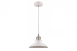 Luminária pendente branca atemporal Decor Loret com diâmetro de 20,5 cm 9691