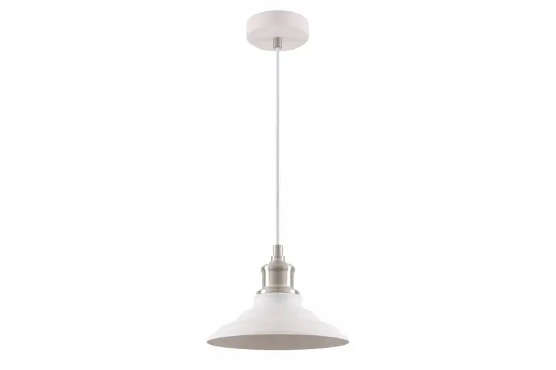 Luminária pendente branca atemporal Decor Loret com diâmetro de 20,5 cm 9691